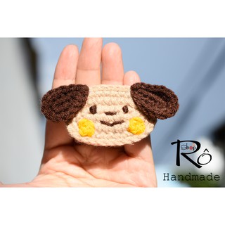 Dây cột tóc chú chó thông minh dễ thương cho nữ và bé gái 4cm |Đồ buộc tóc đáng yêu|Shop Rô Handmade