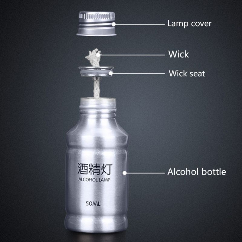 Da Di Động Mini 50ml Hợp Kim Nhôm Cho Đèn Đốt Hóa Học Thiết Bị Phòng Thí Nghiệm Dụng Cụ Làm Nóng