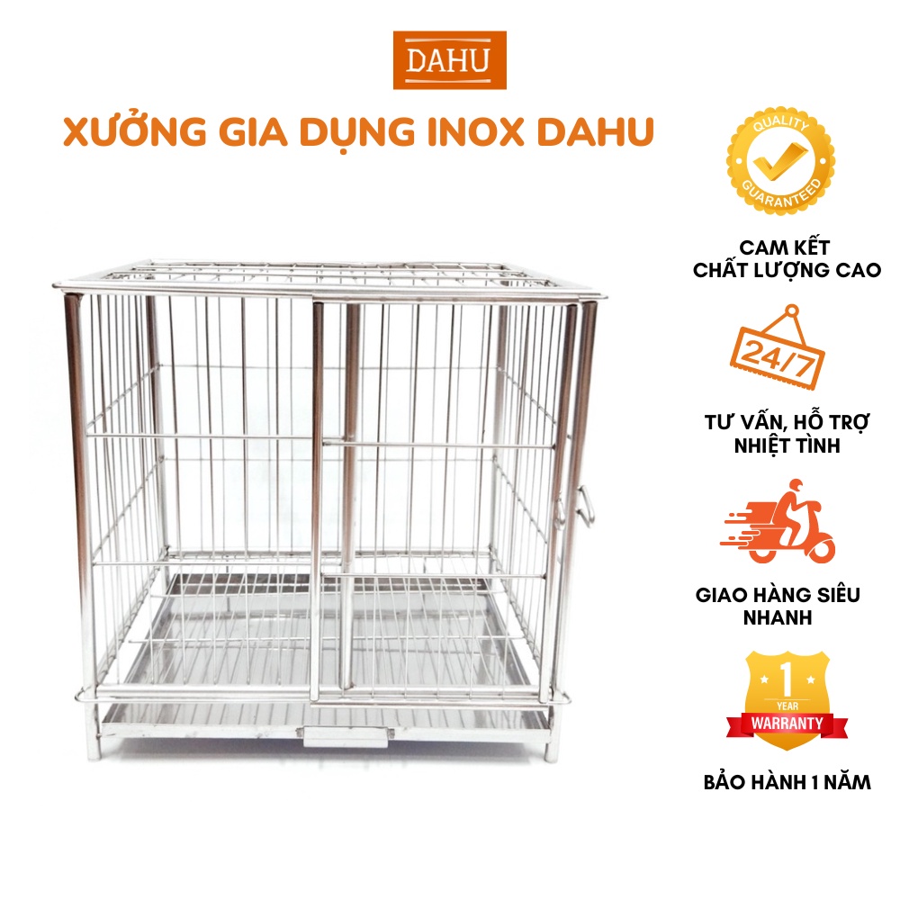Lồng Chó Inox Mái Vuông | Shopee Việt Nam
