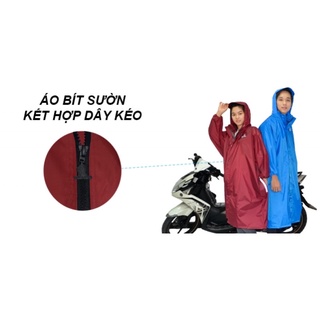 Áo Mưa 1 Người Dây Kéo, RANDO Chính Hãng, Bít Sườn Che Kín Toàn Thân, Tiện Dụng, Bền Bỉ Không Thấm Nước