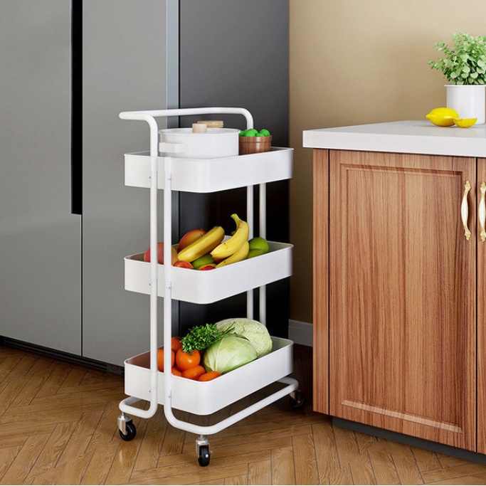 Xe Đẩy Spa 3 Tầng Đa Năng - Kệ để đồ bỉm sữa (XDT01)