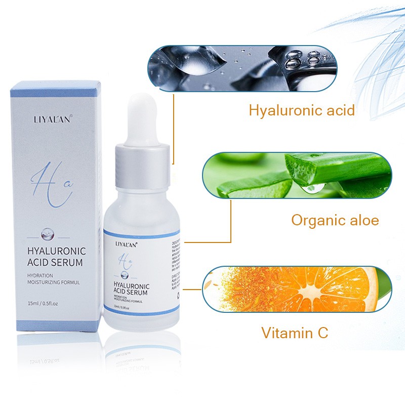 Ảnh Serum LIYALAN tinh chất hyaluronic acid dưỡng ẩm làm giảm nếp nhăn chăm sóc làn da 15ml 2
