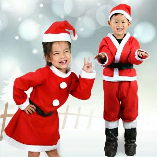 Váy và bộ đồ noel nỉ cho các bé từ 4 -12 tuổi
