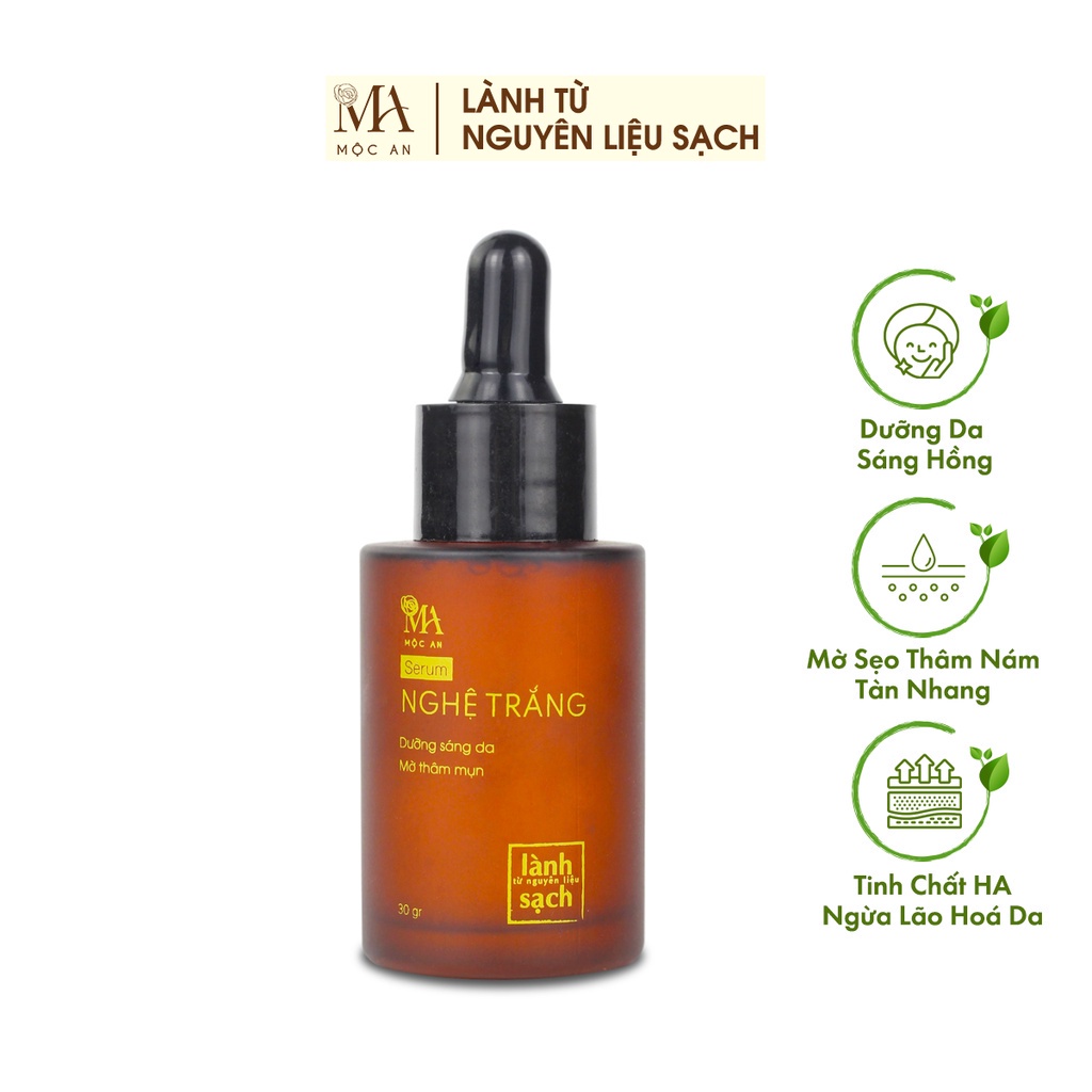 Mô tả Serum Dưỡng Da Mộc An Nghệ Trắng Cấp Ẩm Sâu, Giảm Mụn Mờ Thâm Nám Chăm Sóc Làn Da Trắng Mịn 30g - 3