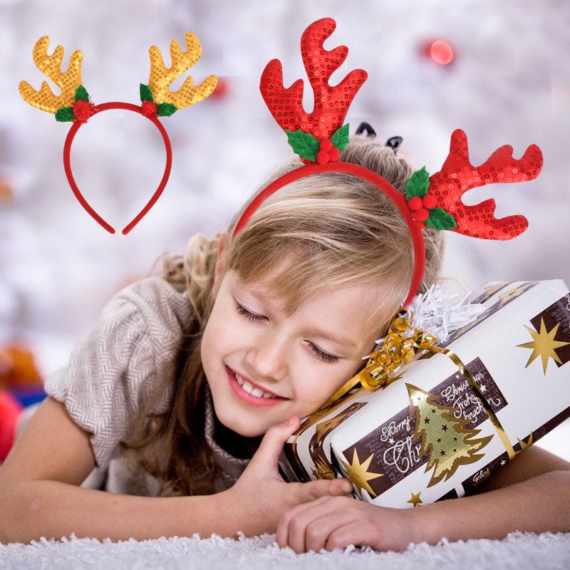 20 mẫu bờm noel - mũ noel -kẹp mái noel hót nhất 2021 cho cả người lớn và trẻ em