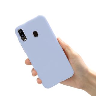 Ốp điện thoại silicon dẻo mặt nhám màu kẹo cho Samsung Galaxy A10 A20 A30 A40 A50 A60 A70 A20e 20