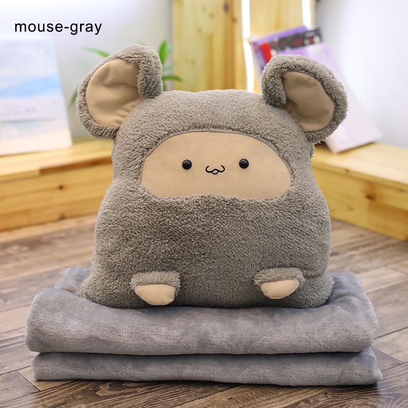 Gối và chăn bông MENGNI mềm mại kiểu hoạt hình đa năng | Shopee Việt Nam