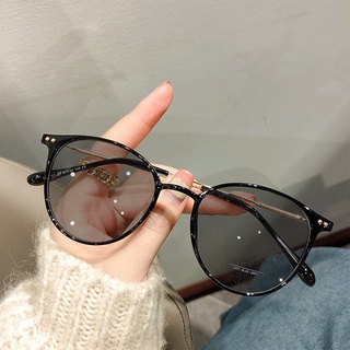 Photochromic Chống Bức Xạ Kính Mắt Dành Cho Nữ Chuyển Đổi Khung Kim Loại Sắc Thái UV400 Eyewaer Ống Kính Có Thể Thay Thế