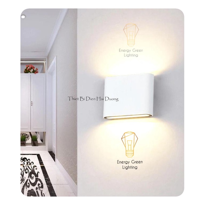 Ảnh Đèn hắt tường Energy Green Lighting 2 đầu kiểu dáng hiện đại thân nhôm siêu sáng - chống nước TN186 1