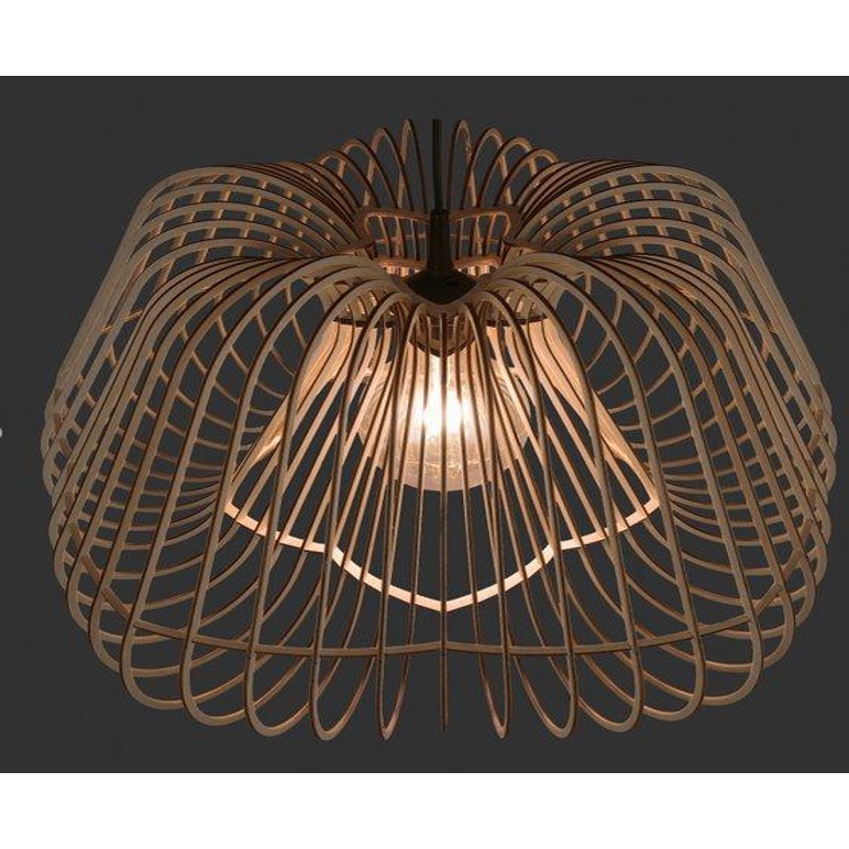 Đèn Gỗ DIY 035 thả trần decor trang trí