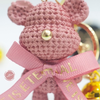 Móc Chìa Khoá Gấu Thắt Nơ Cute, Móc Khoá Keychain Hình Gấu Dễ Thương