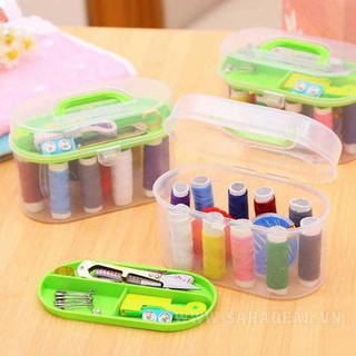 Hộp Kim Chỉ May Vá Đa Năng - Nhiều Đủ Món Tặng Kèm Hộp Đựng OKAMAS