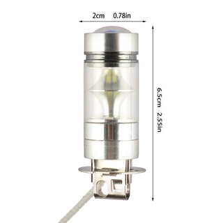 1 / 2 Đèn Pha Chống Sương Mù H3 12 / 24V 100W 1000LM Ánh Sáng Trắng 6000K Cho Ô Tô