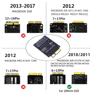 Niki Cho M 2 NGFF SSD Adapter Thẻ Cho Macbook AIR 2010-2011 A1369 A1370 Cho M 2 Ngff Riser Thẻ