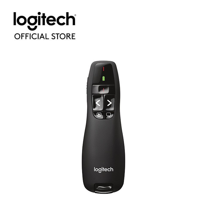 Bút trình chiếu từ xa Logitech R400 – Không dây USB 15m, nút bấm tiện lợi