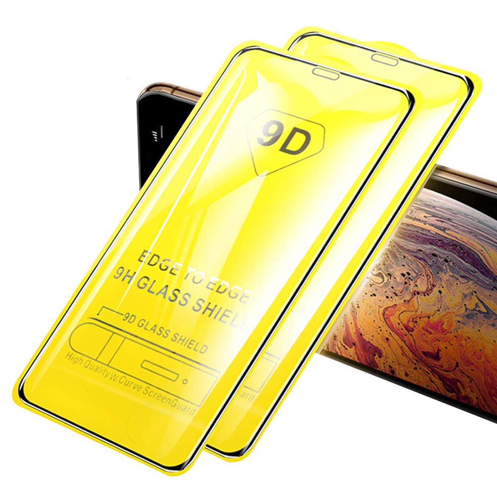 Kính cường lực 9D bảo vệ toàn màn hình dành cho iPhone 12 Mini 11 Pro X Xs Max Xr 7 8 6 6s Plus SE2 SE 2020