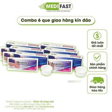 Que thử thai Amestick Combo 6 que - thử thai nhanh - giao hàng kín đáo, che tên