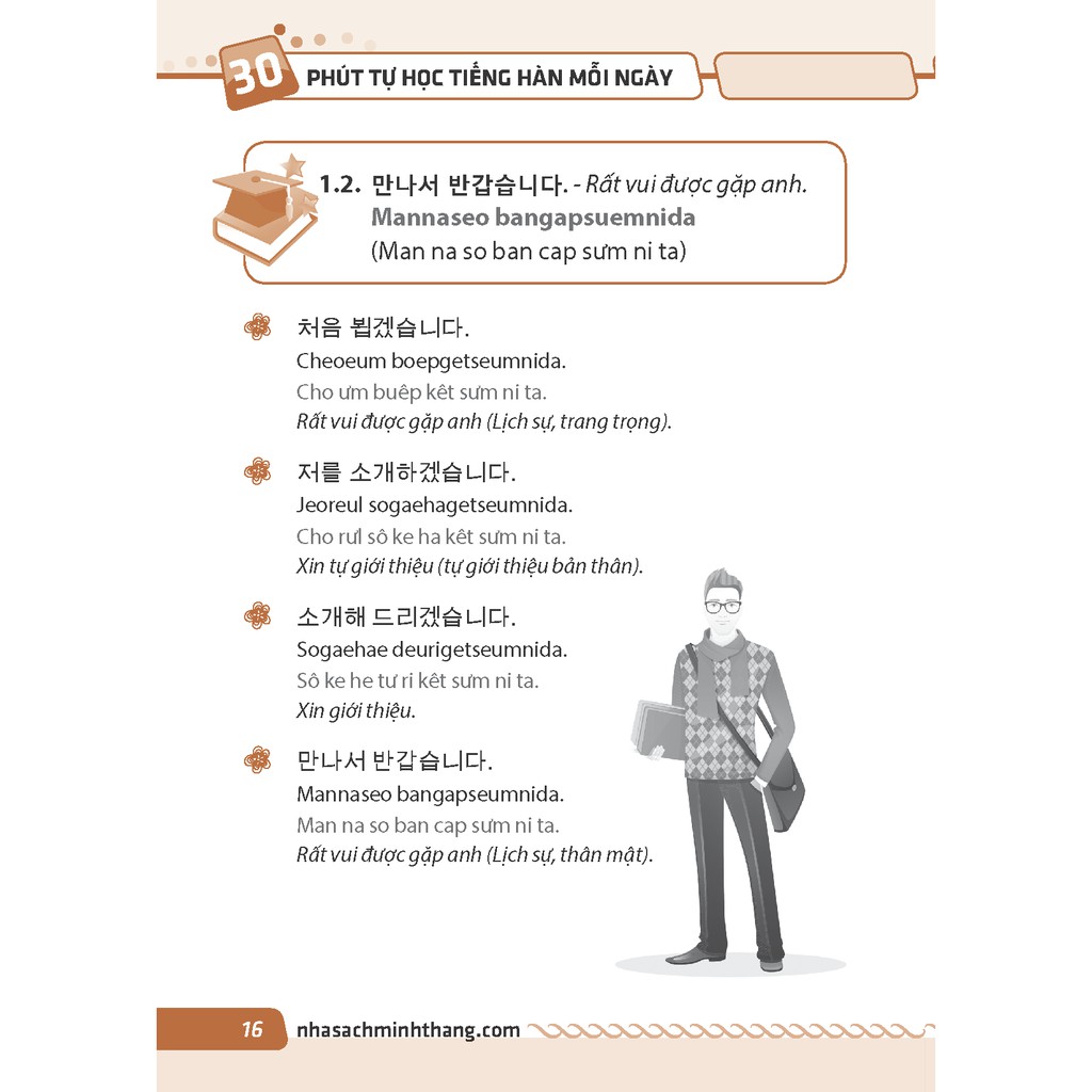 Ảnh Sách - 30 phút tự học tiếng Hàn mỗi ngày( bìa mềm) 4