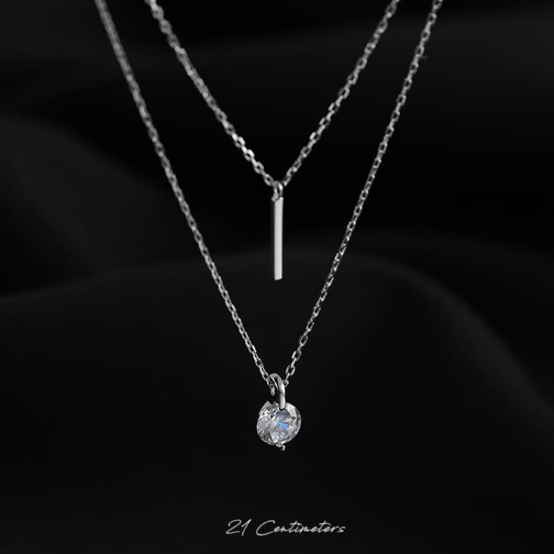 Ảnh Dây chuyền bạc Double Diamond, Dây chuyền Tiệm bạc 21Centimeters 1