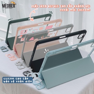 Bao da nam châm i pad, tháo rời 2 mảnh cho Pro11, Air4567,10.2, 12.9-khe sạc bút, mặt lưng trong