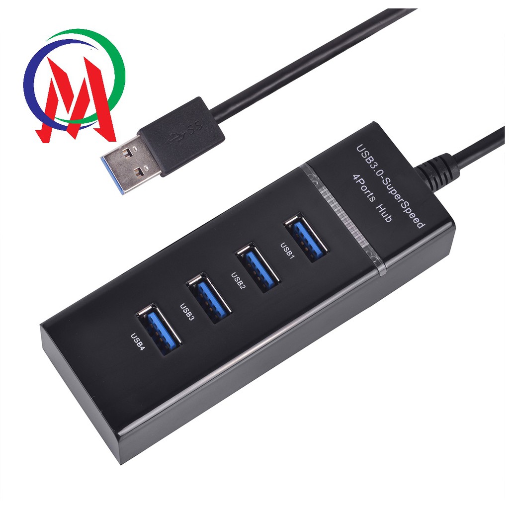 Thiết bị chia usb 1 ra 4 cổng usb 3.0 tốc độ nhanh dây 30cm