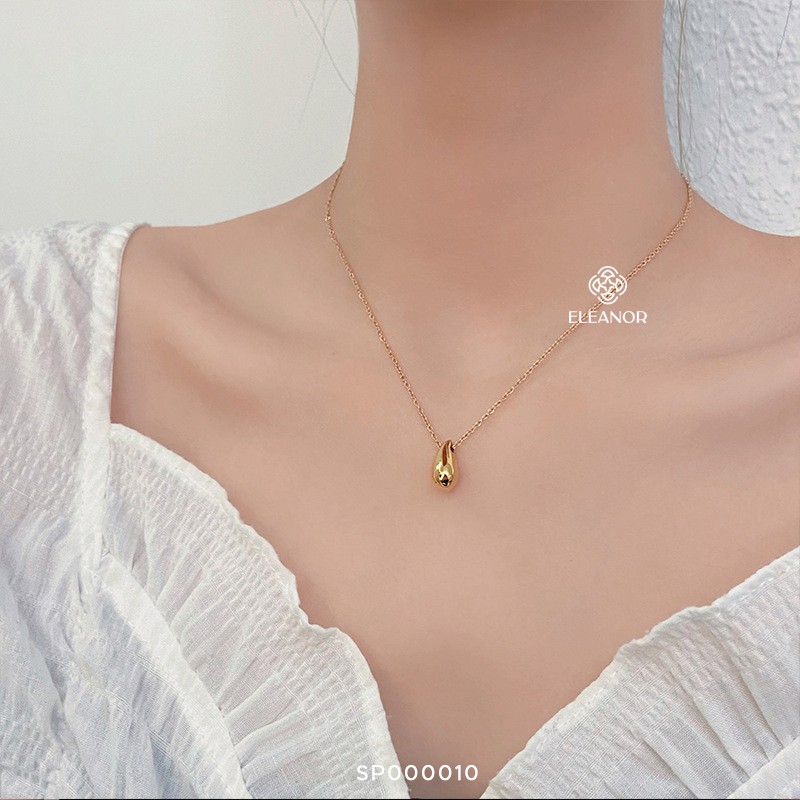 Dây chuyền nữ titan Eleanor Accessories hình giọt nước vòng cổ basic phụ kiện trang sức 0010