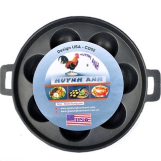 Khuôn Làm Bánh Khọt Chống Dính 8 Lỗ