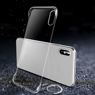 Ốp Điện Thoại Nhựa Không Khung Trong Suốt Cho iPhone 14 15 16 E 17 Air Pro Max 13 12 11 Pro Max 12 Mini X XR XS Max 8 7 Plus Ốp Lưng Mỏng Trong Suốt T01