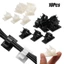BORAGETE 10 Chiếc Fixer Giá Đỡ Nhựa Tổ Chức Kẹp Dây Dính Quản Lý