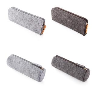 Túi Đựng Bút / Mỹ Phẩm Bằng Vải Nỉ Kích Thước Nhỏ Gọn Chiều Dài 20Cm Tiện Dụng Cho Học Sinh