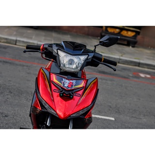 Tem Rời Dán Xe Exciter 150 Mẫu King Drag Đỏ Đen Cực Hot, Hàng 3 Lớp Chất Lượng Cao ,Team Decal