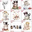 JVSUB Cat Patches A-level Sắt Dễ Thương Trên Táo
