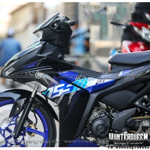 Tem rời in UV cao cấp. Decal Exciter 155 màu đen, tem xanh. Mẫu hot 2022. Không bay màu