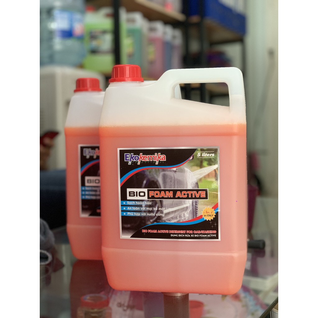NƯỚC RỬA XE BỌT TUYẾT TRUYỀN THỐNG ĐẬM ĐẶC BIO FOAM ACTIVE CHÍNH HÃNG EKOKEMIKA 5L