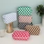 Túi Đựng Bút Vải Cute Hàn Quốc Túi Đựng Bút Caro Cỡ Lớn Túi Đựng Bút Lưới Dệt Kim TB006 Mom Ky