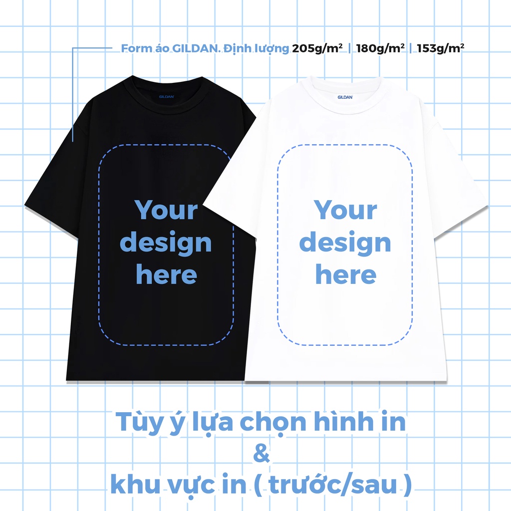 IN Áo Lấy Ngay theo yêu cầu - Fni8888 - chính hãng Gildan, 100% US Cotton, in DTF/DTG