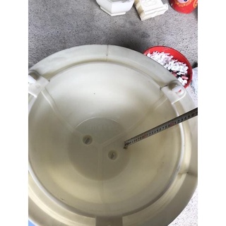 Khuôn đúc chậu tròn rộng 40 cm mẫu tùng cúc mai, có lòng trong chất liệu nhựa abs