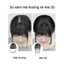 Mái thưa giả 3D che hói dễ dàng tạo kiểu QiqiShop