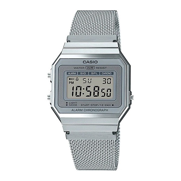 Đồng hồ Unisex dây kim loại CASIO A700WM-7ADF chính hãng