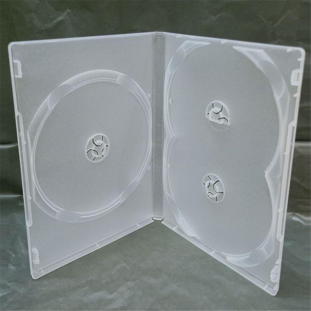 Hộp đựng DVD JUNYUE88US Bọc toàn bộ Vỏ lưu trữ bằng nhựa cho 3 ngăn đựng đĩa