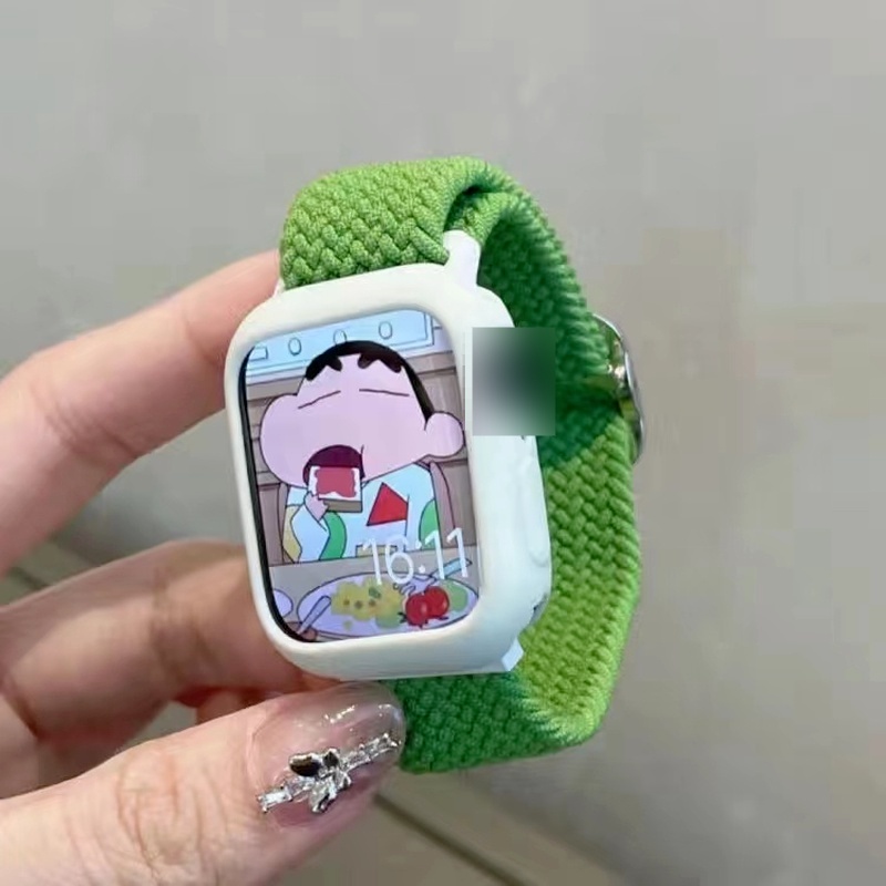 Dây Đeo Cho Apple Watch 46MM Ban Nhạc Series 11 10 9 Ultra 3 Ultra 3 2 8 SE 7 6 41mm 45mm 40mm 44mm 49mm Nylon Co Giãn Bện Vòng Tay solo Vòng Tay Cho iWatch Serie 5 4 Ban Nhạc