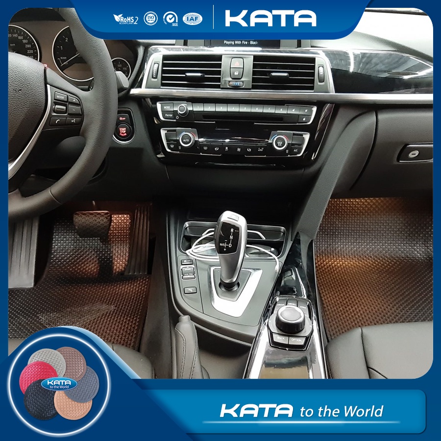Thảm lót ô tô KATA cho xe BMW Series 3 (F30) (2011-2018) - Khít với sàn, Chống trơn, Không mùi, Không ẩm mốc