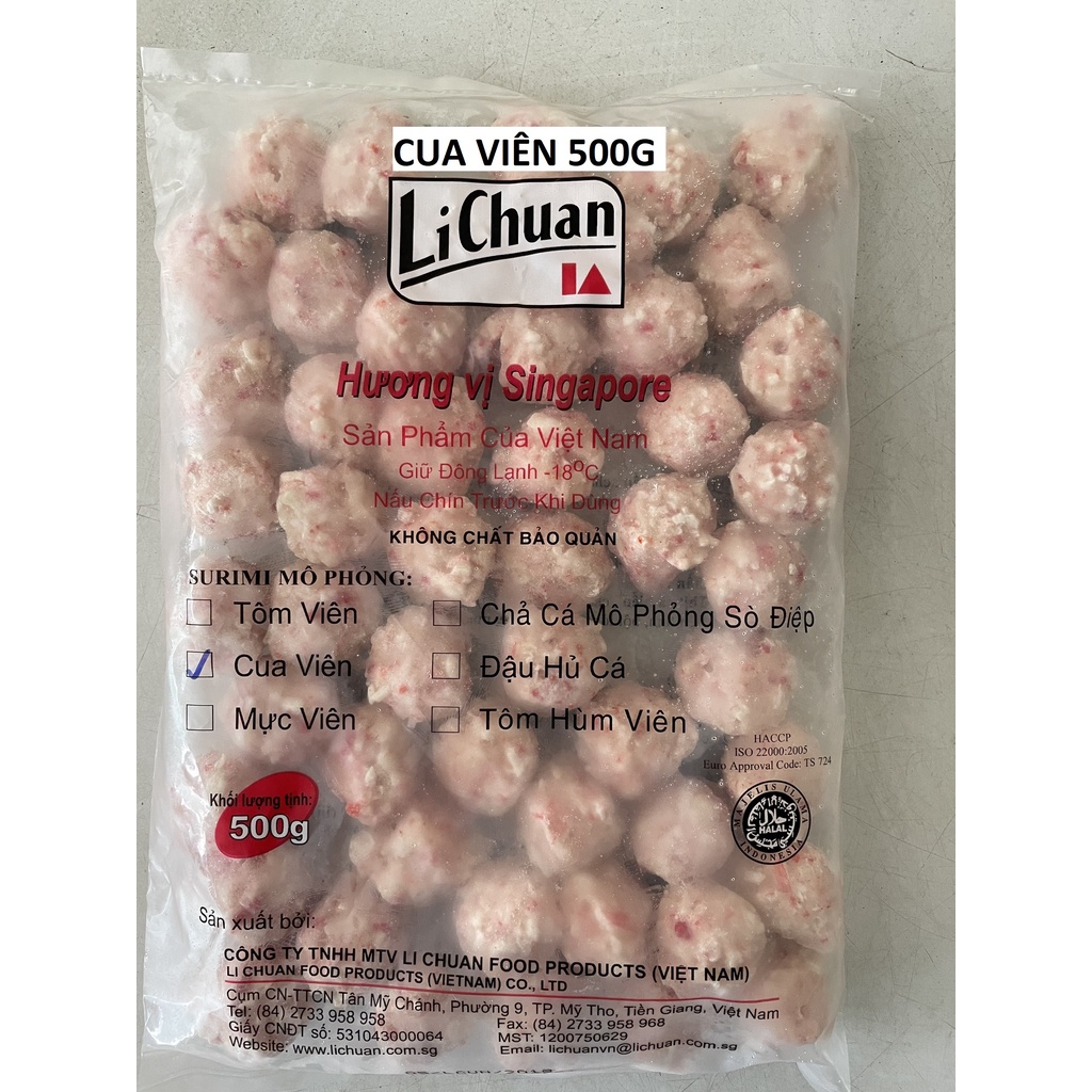 Cua viên Lichuan 500g [giao hỏa tốc tại tpHCM] | Shopee Việt Nam