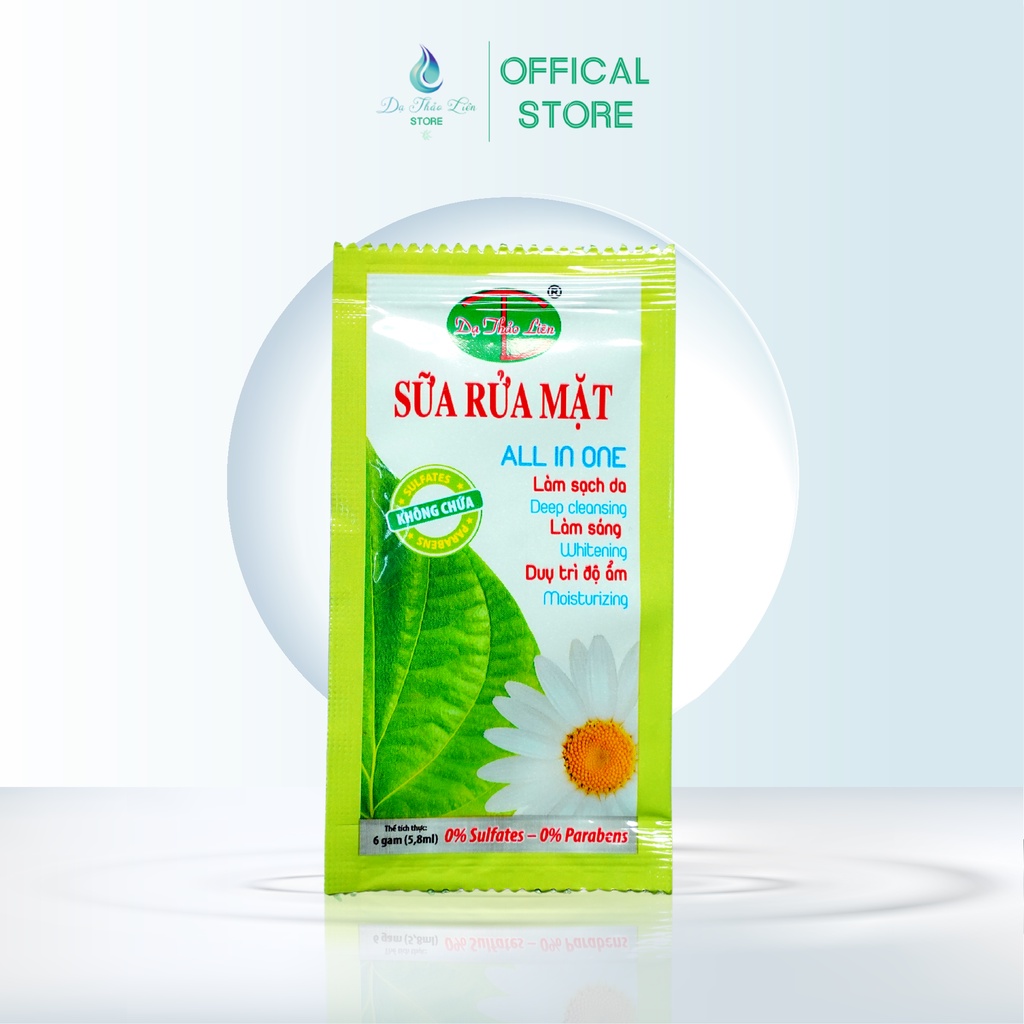 Ảnh Sữa Rửa Mặt Dạ Thảo Liên 5,8g 6ml giúp làm sạch nhanh chóng, dưỡng ẩm và trẻ hóa làn da 2