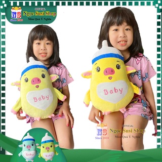 GỐI ÔM HEO BÌNH SỮA BABY CHO BÉ YÊU SIÊU CƯNG - THÚ NHỒI BÔNG HEO BÌNH SỮA BABY