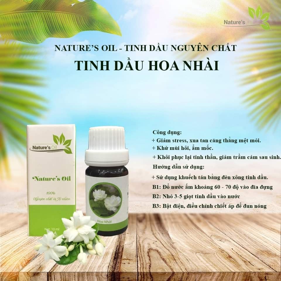 (Lọ 10ml)Tinh dầu thiên nhiên nguyên chất Viện Hàn Lâm Khoa học công nghệ