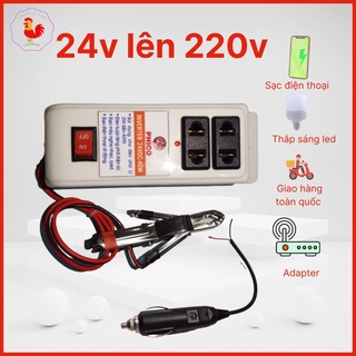 Inverter 24v 220v chạy bóng led, sạc điện thoại 40W