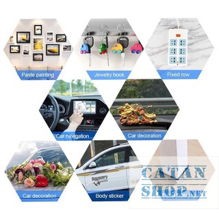 ❤️1 cuộn băng keo 2 mặt trong suốt chất liệu silicon Nano siêu dính dài 3 mét Keo dán nano 2 mặt GD337-KeoNano