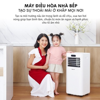 Máy lạnh đứng di động Fujihome PAC09 làm lạnh 9000BTU - Kết nối wifi - Máy nén liên doanh TOSHIBA
