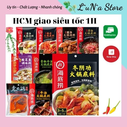 Gia Vị Lẩu Haidilao Tứ Xuyên Trùng Khánh thơm ngon - Cốt Lẩu Haidilao Hot Pot Đủ Vị